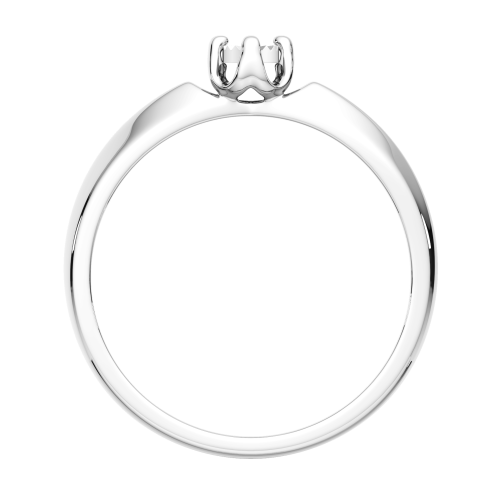 Кольцо помолвочное из белого золота с бриллиантом 2D00217.14K.W фото 4
