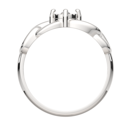 Кольцо из серебра с бриллиантом 02D0011 фото 4