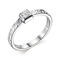 Кольцо из серебра с бриллиантом 01-3286/000Б-00