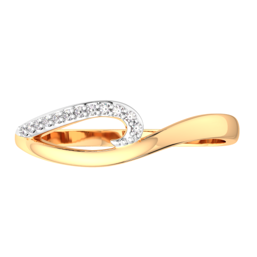 Кольцо из розового золота с фианитом 2101035.9K.R фото 2