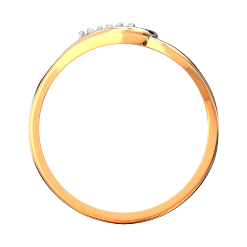 Кольцо из розового золота с фианитом 210936.14K.R фото 3