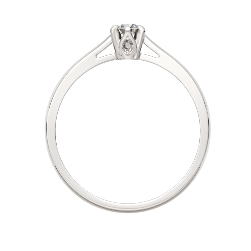 Кольцо помолвочное из белого золота с бриллиантом 2D00262.14K.W.ZZ фото 4