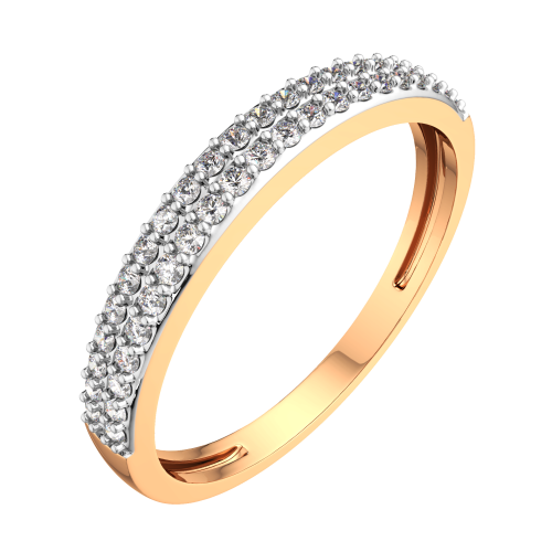 Кольцо из розового золота с бриллиантом 2D00249.14K.R.ZZ фото 2