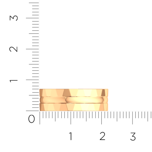 Кольцо обручальное из розового золота 1470147.14K.R фото 5