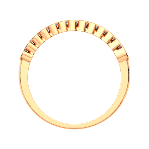 Кольцо из розового золота с фианитом 210707.14K.R фото 6