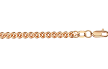 Цепь из розового золота  (плетение Нонна) 512200ГПГ.050.14K.R