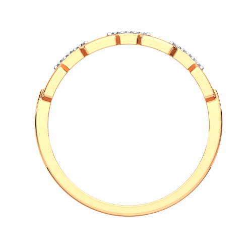 Кольцо из розового золота с фианитом 2101206.14K.R фото 4