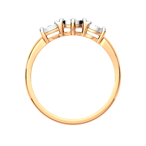 Кольцо из комбинированного золота с бриллиантом 2D00230.14K.B.ZZ фото 4