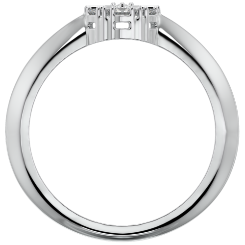 Кольцо из серебра с фианитом 0210279 фото 3