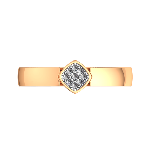 Кольцо из розового золота с бриллиантом 2D00129.14K.R фото 3