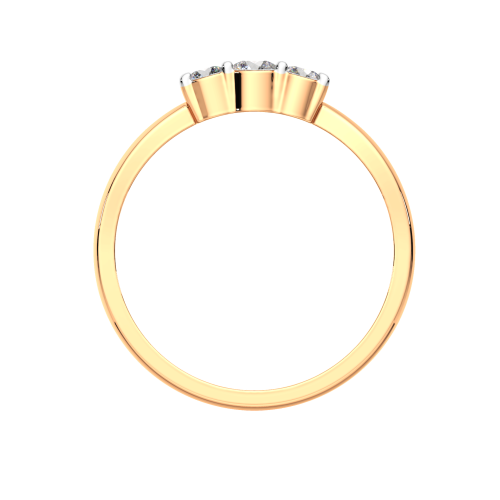 Кольцо из розового золота с фианитом 2101248.14K.R фото 4