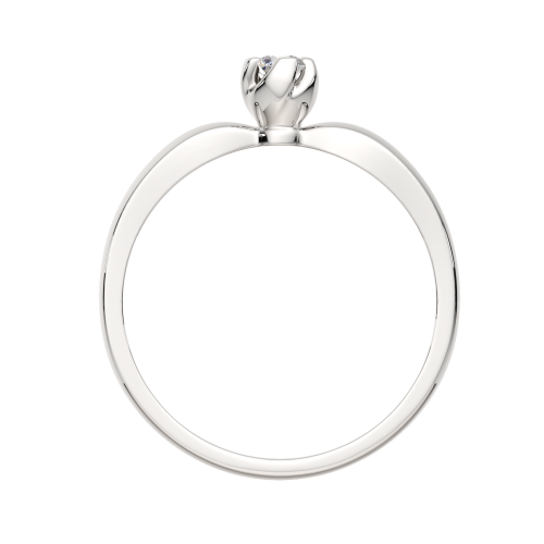 Кольцо помолвочное из белого золота с бриллиантом 2D00284.14K.W.ZZ фото 4