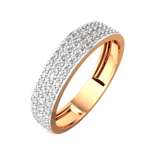 Кольцо из розового золота с бриллиантом 2D00341.14K.R