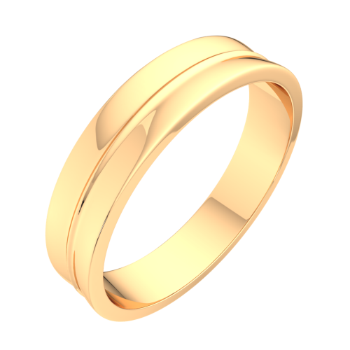 Кольцо обручальное из розового золота 1440130.14K.R фото 2
