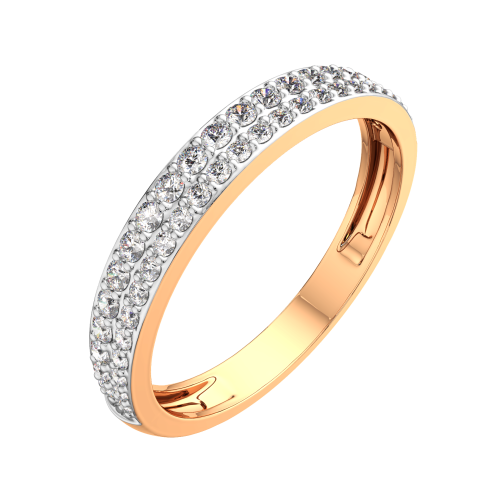 Кольцо из розового золота с бриллиантом 2D00328.14K.R фото 2