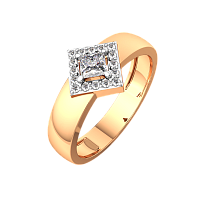 Кольцо из розового золота с фианитом 2101499.14K.R