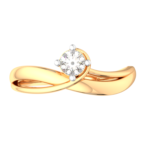 Кольцо помолвочное из розового золота с фианитом 2101041.14K.R.ZZ фото 2
