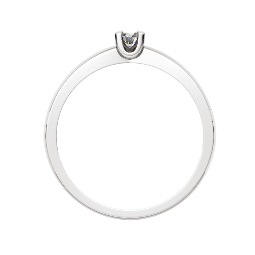 Кольцо помолвочное из белого золота с бриллиантом 2D00237.14K.W.ZZ фото 4