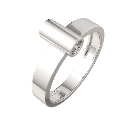 Кольцо из серебра с фианитом 0210681