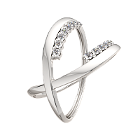 Кольцо из серебра с фианитом 0210824