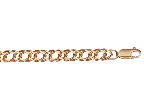 Цепь из розового золота  (плетение Ромб) 512076Г.100.14K.R
