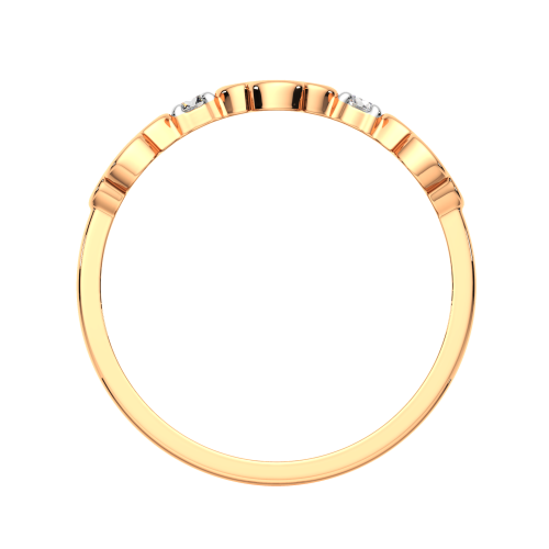 Кольцо из розового золота с фианитом 2101226.14K.R фото 4
