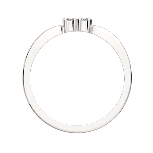 Кольцо из серебра с фианитом 02101124 фото 4