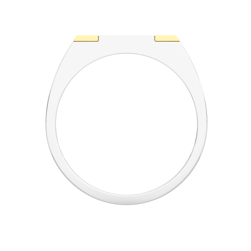 Кольцо из комбинированного серебра 0200071.G14K фото 4
