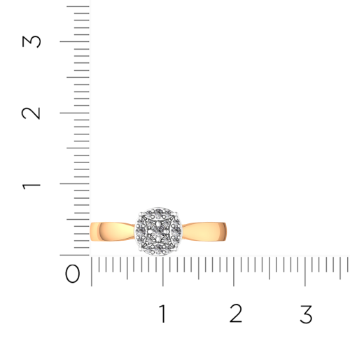 Кольцо из розового золота с бриллиантом 2D00340.14K.R фото 5
