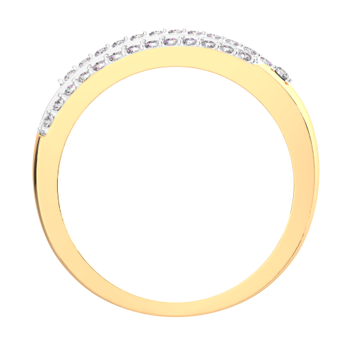 Кольцо из розового золота с фианитом 210522-9K фото 4
