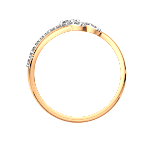 Кольцо из розового золота с фианитом 2101049.14K.R фото 4
