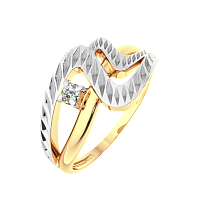 Кольцо из розового золота с фианитом 2101071.14K.R.ZZ