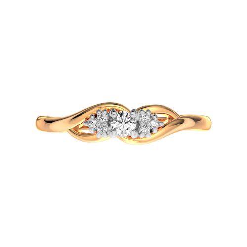 Кольцо из розового золота с фианитом 210934.14K.R фото 2