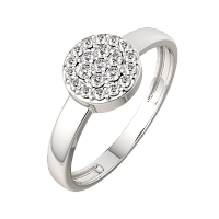 Кольцо из серебра с фианитом 02101029