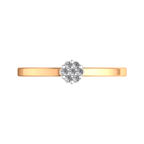 Кольцо из розового золота с бриллиантом 2D00101.14K.R фото 3