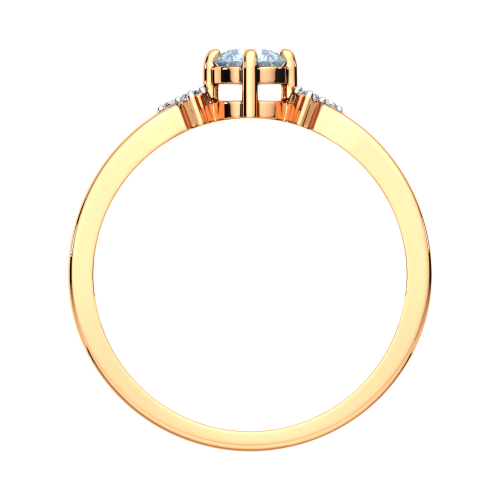 Кольцо из розового золота с топазом 2S40197.14K.R фото 4