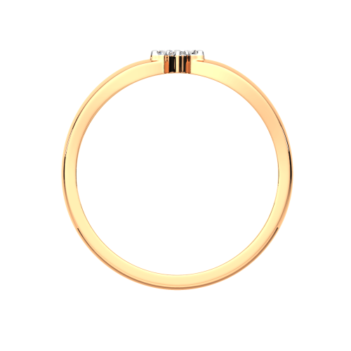 Кольцо из розового золота с фианитом 2101579.14K.R фото 4